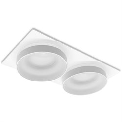 Ambrella Встраиваемый точечный светильник TN318/2 SWH белый песок GU5.3 182*92*40 TN318 - фото 115547