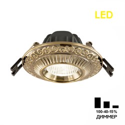 Citilux CLD041NW3 Боска Бронза Светильник встраиваемый 7W*3500K CLD041NW3 - фото 115556