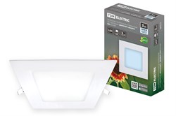 TDM Светильник ультратонкий встраиваемый светодиодный "Даунлайт" квадрат СВО (белый) 3 Вт 4000К SQ0329-0116 - фото 115888