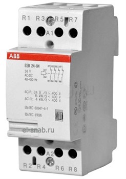 Модульный контактор ESB-24-40 (24А AC1) катушка 24B AC/DC - фото 11620