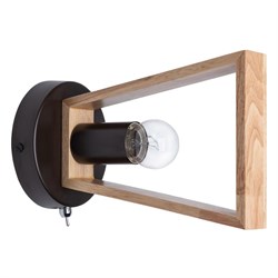 Arte Lamp A8030AP-1BK Brussels Бра с выключателем, металл/дерево A8030AP-1BK - фото 116510