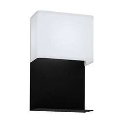 Eglo 99069 Светод. бра GALDAKAO, 5,4W(LED), L200, H320, A125, сталь, черный/текстиль, дерево 99069 - фото 117198