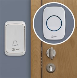 ЭРА Звонок дверной C89 беспроводной, от сети, белый, 36 мелодий Б0054090 - фото 118089