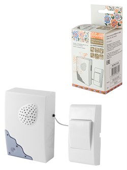 TDM Звонок проводной на батарейках "народный" ЗПБ-Н-11/1-32М (32 мелодии, кнопка IP30, 2х1,5В АА) SQ1901-0105 - фото 118110