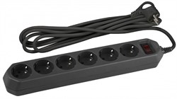 ЭРА USF-6es-3m-B-BOX Сетевой фильтр базовая защита, с/з, с выключателем, 6гн, 3м, ПВС, 10А, черный Б0037263 - фото 118272