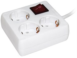 IEK Удлинитель У-С03К-выкл. 3 места 2Р+PЕ/3метра 3х1мм2 16А/250 WYP30-16-03-03-ZK-N - фото 118296