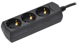 IEK GENERICA Удлинитель У03 3 места с/з 5м 3х1мм2 10А 250В чер. WYP10-10-03-05-Z-K02-G - фото 118393