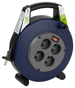 ЭРА Удлинитель силовой BPx-4-2x1-10m в закрытом корпусе без заземления с выключателем 4 розетки 10м ПВС 2x1мм2 10А Б0052926 - фото 118398