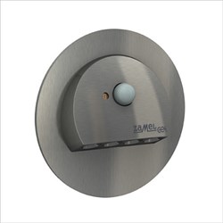 Zamel Светильник RUBI Сталь/Нейтр.бел. в монт.коробку, 230V AC с датчиком движения 09-226-27 - фото 118525