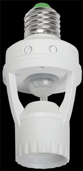 IEK Датчик движения ДД 045 белый E27 60Вт 360гр 6м IP20 LDD10-045-60-001 - фото 118546