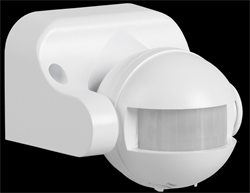 IEK Датчик движения ДД 009 белый, макс. нагрузка 1100Вт, угол обзора 180град., дальность 12м, IP44 LDD10-009-1100-001 - фото 118554