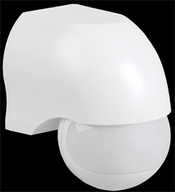 IEK Датчик движения ДД 010 белый, макс. нагрузка 1100Вт, угол обзора 180град., дальность 10м, IP44 LDD10-010-1100-001 - фото 118556