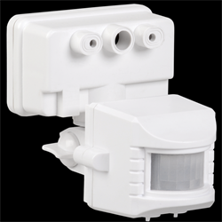 IEK Датчик движения ДД 019 белый, макс. нагрузка 1100Вт, угол обзора 120град., дальность 12м, IP44, LDD13-019-1100-001 - фото 118571
