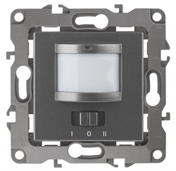 ЭРА 12-4103-12 Датчик движения 2-проводной, 180-240В, 200Вт, IP20, 12, Графит Б0031257 - фото 118663