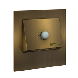 Zamel Светильник NAVI Золото/Хол.бел. в монт.коробку, 230V AC с датчиком движения 11-226-41 - фото 118813