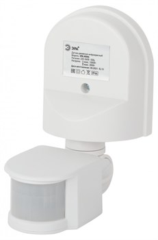 ЭРА MD 04 Датчик движения MD 04 настенный 1200Вт, IP-44, 12м Б0043810 - фото 118879