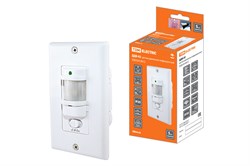 TDM Датчик движения  встраив. в стену  ДДВ-02 1200Вт, 10-1800с, 9м, 10Лк, 140гр, IP20 SQ0324-0012 - фото 118985