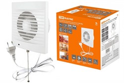 TDM Вентилятор бытовой настенный 120 СВп, с выключателем и проводом 1,3 м, SQ1807-0014 - фото 119670