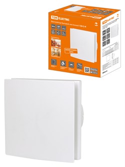 TDM Вентилятор бытовой настенный, 150 С-Н, декоративная накладка, белый, SQ1807-2009 - фото 119704