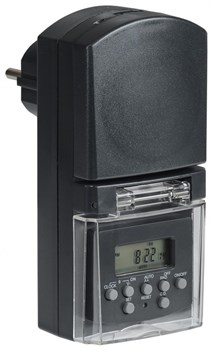 IEK РТЭ-3 Розетка-таймер электронный 1мин 7дн 140on/off 16А IP44 ERT-10-1-16-N-01-5-44-K01 - фото 120042