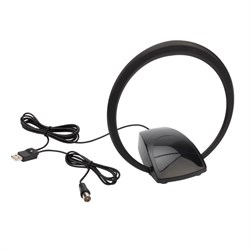 Антенна комнатная «Активная» с USB питанием, для цифрового телевидения DVB-T2, Ring-51 Rexant 34-0723 - фото 122322