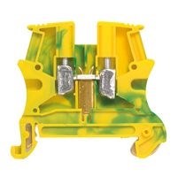 Винтовая клемма Viking 3 - заземляющая - однополюсная - металлическое основание - шаг 5 мм - желто-зеленый - фото 31743