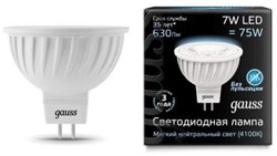 Gauss Лампа MR16 7W 630lm 4100K GU5.3 LED 101505207 - фото 34023