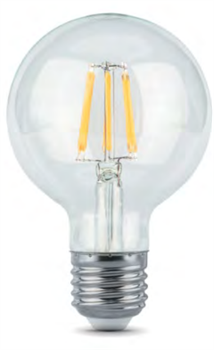 Gauss Лампа Filament G95 6W 630lm 2700К Е27 LED 105802106 - фото 34164