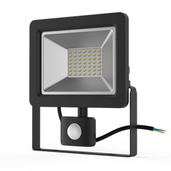 Gauss Прожектор Elementary-S 50W 3450lm 6500К 175-265V IP65 черный с датчиком движения LED 628511350 - фото 34454