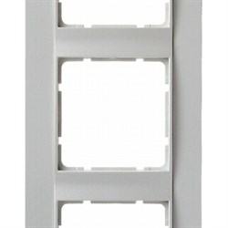 Рамка 3-поста вертикальная, Berker B.1 цвет: Белый , матовый 10131909 - фото 3699