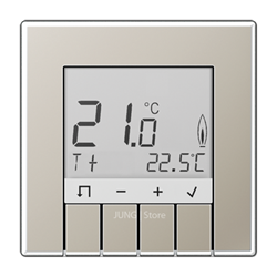 Терморегулятор теплого пола, электронный,  Нержавеющая сталь (металл) - фото 38888