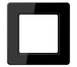 Jung A Flow - Рамка 1-ая, цвет черный - фото 39483