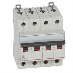 Автоматический выключатель DX3 4 фазы 50A 4М (Тип C) 16 kA - фото 41126