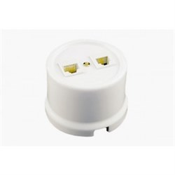 Розетка Bironi Лизетта Белый В1-302-01 IP20 RJ 45 Cat.3 UTP - фото 43451