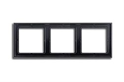 Рамка тройная, для горизонтального/вертикального монтажа Jung LS 990 Черный LS983sw - фото 43485