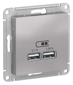 Розетка 220 с USB 1 портом 5B|2100 мА ATN000333 Schneider Electric - фото 45047