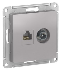 Розетка двойная ТВ|компьютерная RJ-45 кат. 5е ATN000389 Schneider Electric - фото 45067