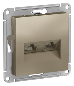 Розетка компьютерная двойная RJ-45 кат. 5е ATN000585 Schneider Electric - фото 45203