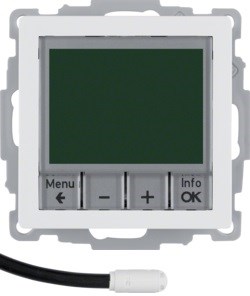 Программируемый терморегулятор с датчиком теплого пола 161 | 20446089 Berker - фото 46166
