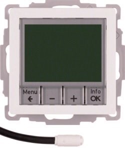 Программируемый терморегулятор с датчиком теплого пола 161 | 20446082 Berker - фото 46283