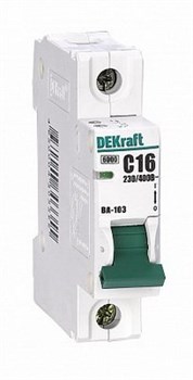 Автоматический выключатель DEKraft ВА-101 13А 1п 11148DEK, 4.5кА, B - фото 47595