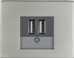 usb зарядка | розетка 260205 | 10357004 Berker - фото 48378
