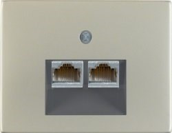 Розетка компьютерная двойная EPUAE8-8UPOK6 | 14097004 Berker - фото 48406