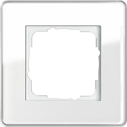 Рамка 1-пост, Gira Esprit Glass C белое стекло 0211512 - фото 5834