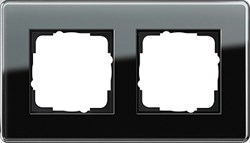Рамка 2-пост, Gira Esprit Glass C черное стекло 0212505 - фото 5850