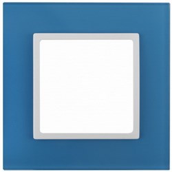 1 постовая рамка голубой ЭРА Элеганс 14-5101-28 - фото 62426