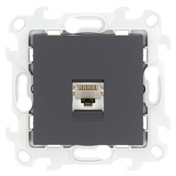 Simon 24 Графит Розетка RJ45 кат. 5е UTP - фото 62624