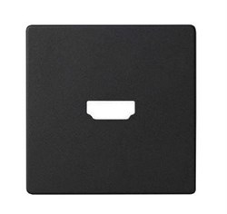 Simon S82 Concept Матовый черный, Накладка для розетки HDMI - фото 62636