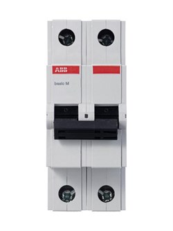 Автоматический выключатель ABB Basic M 25А 2п 2CDS642041R0254, 4.5кА, C, BMS412C25 - фото 64936