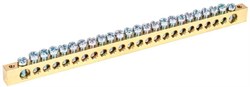 Шина IEK PEN 8х12мм 24/2 YNN21-24-100, 24 группы, крепеж по краям - фото 67612